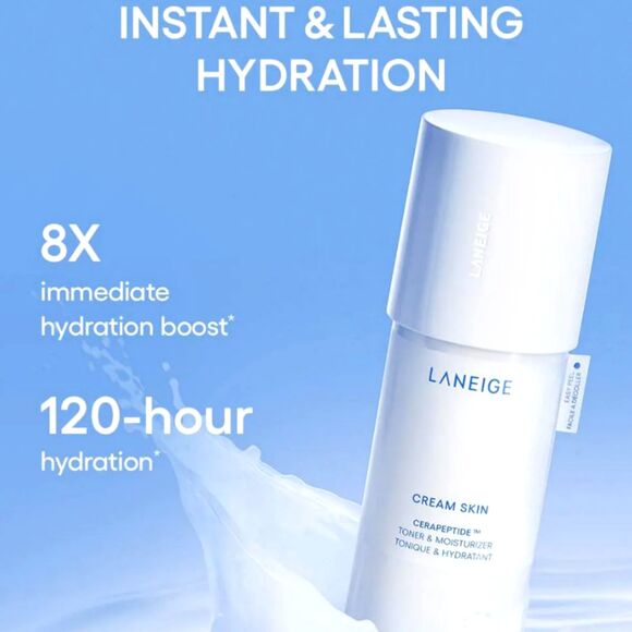 Laneige Cream Skin Cerapeptide Toner & Moisturizer - 25 ml - New - Picture 4 of 4